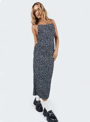 Cafe Vibe Arkana Maxi Dress Black Floral