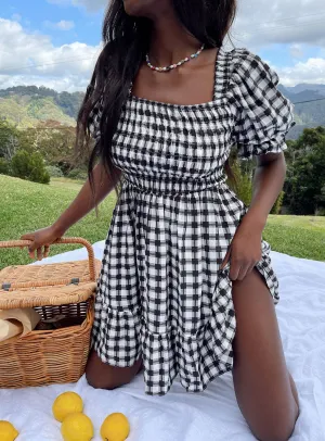 french chic Adelio Mini Dress Black / White