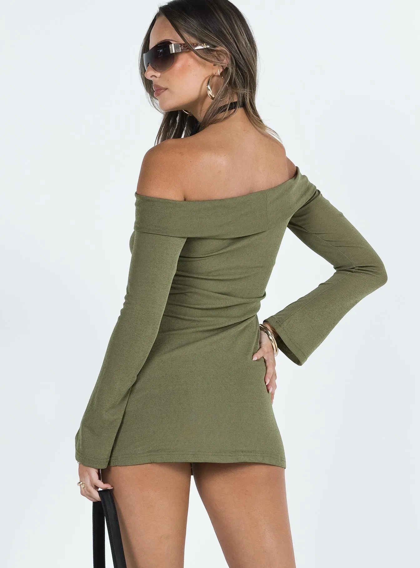 Curvy Glam Anya Mini Dress Green