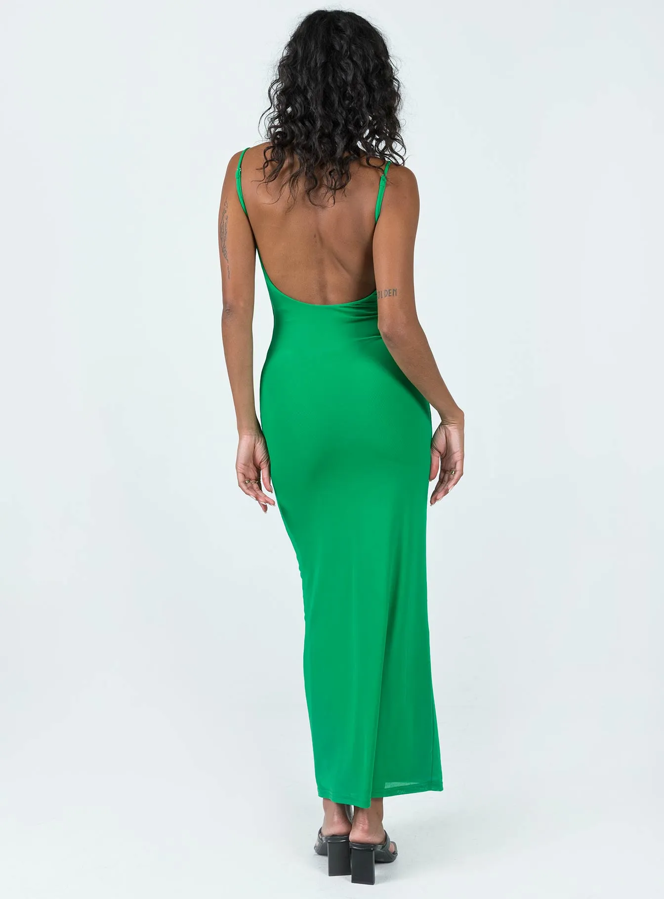 custom-fit Knox Maxi Dress Green