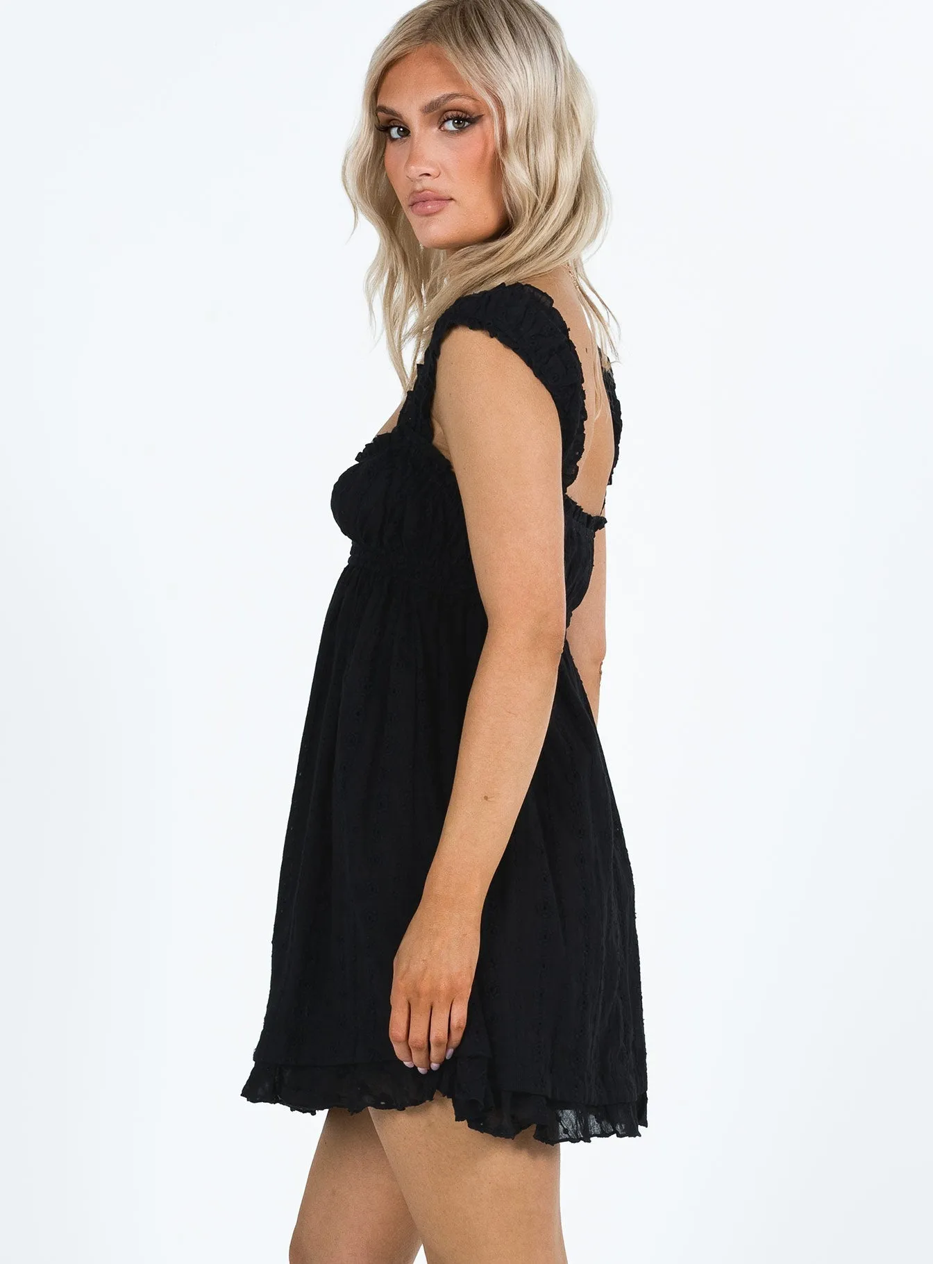 Sleek and Sleek Hot Now Carlita Mini Dress Black