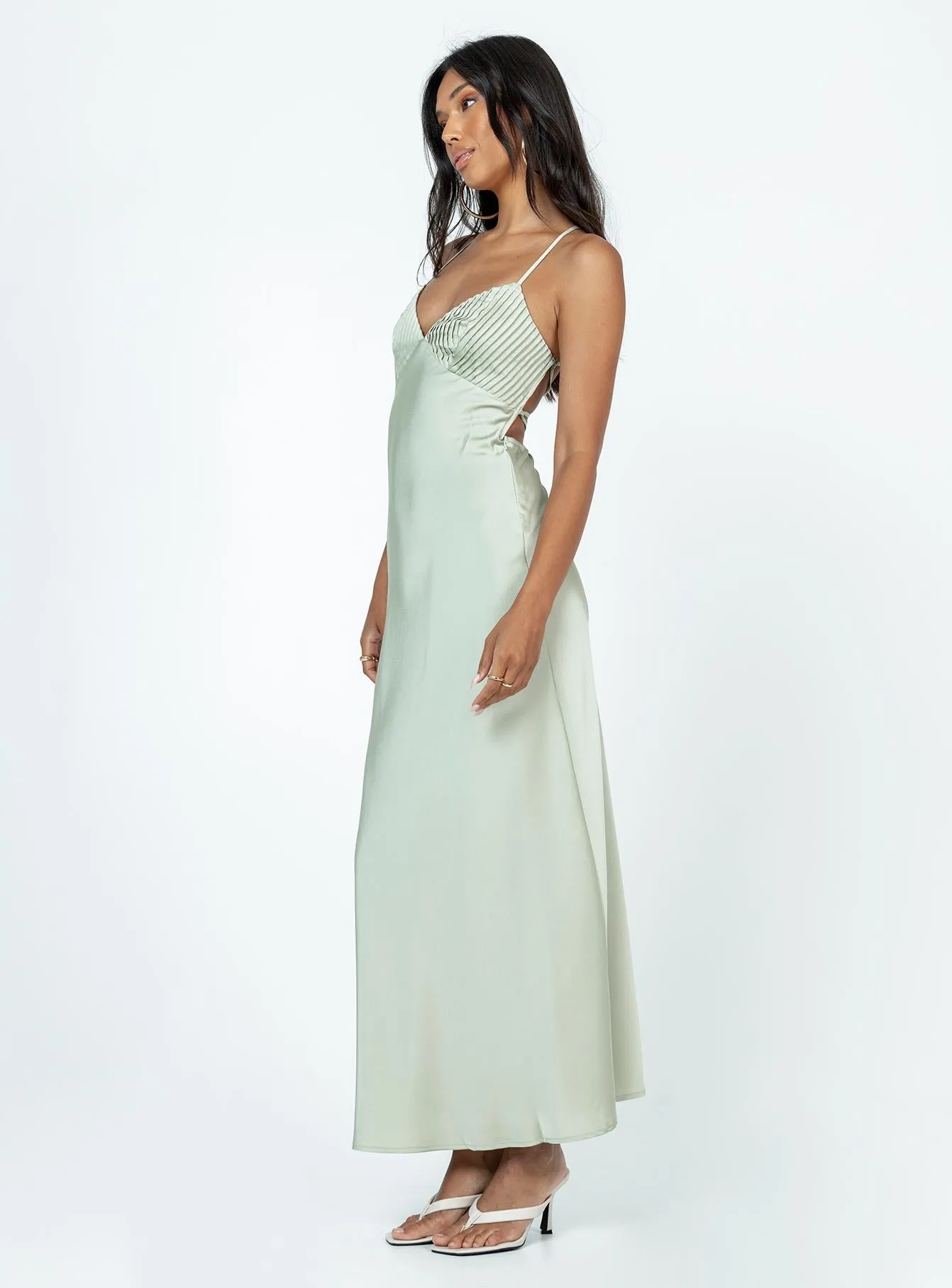 Free Shape Dennings Maxi Dress Sage
