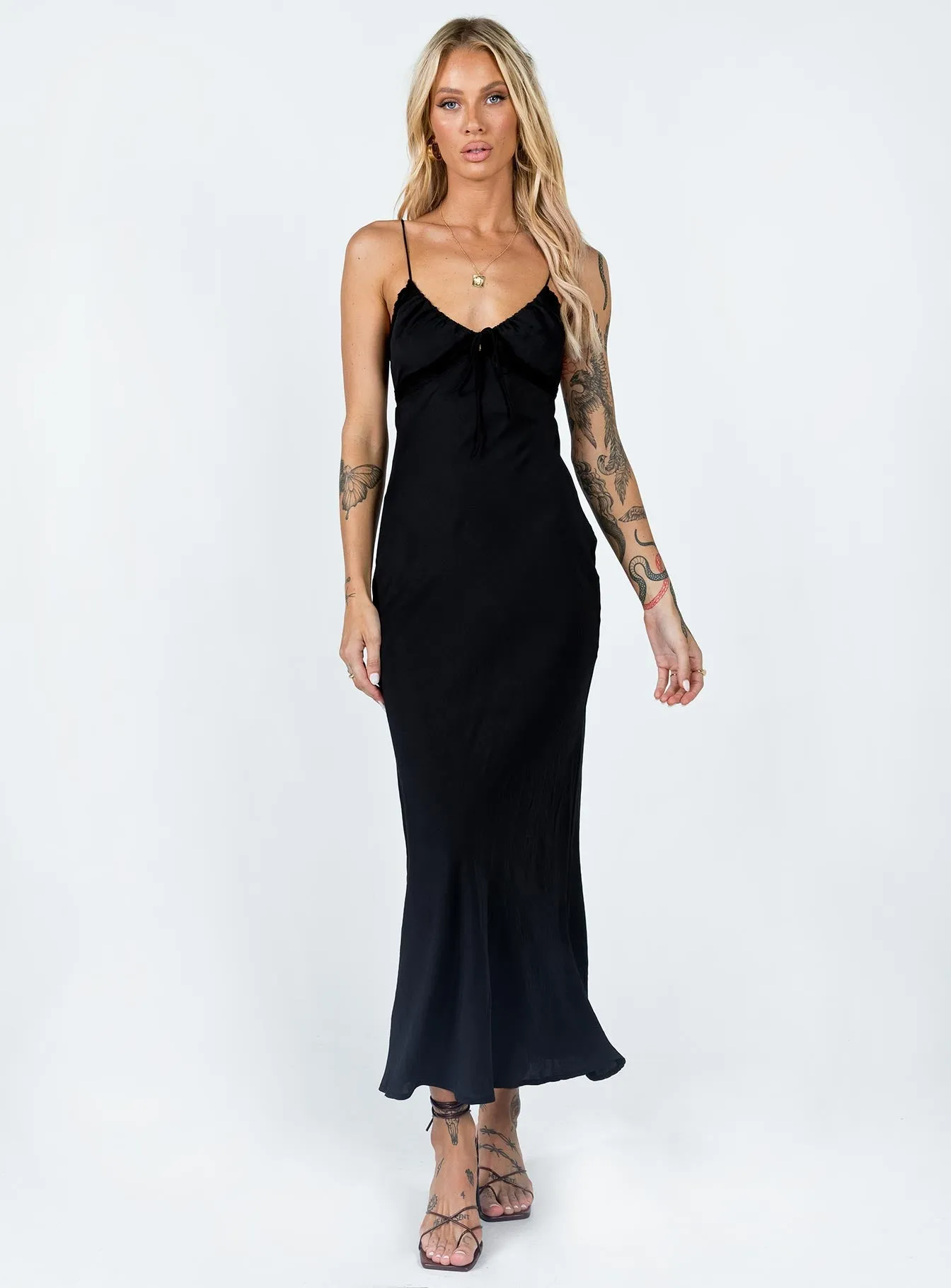 Emily Maxi Dress Black Wardrobe-Staple