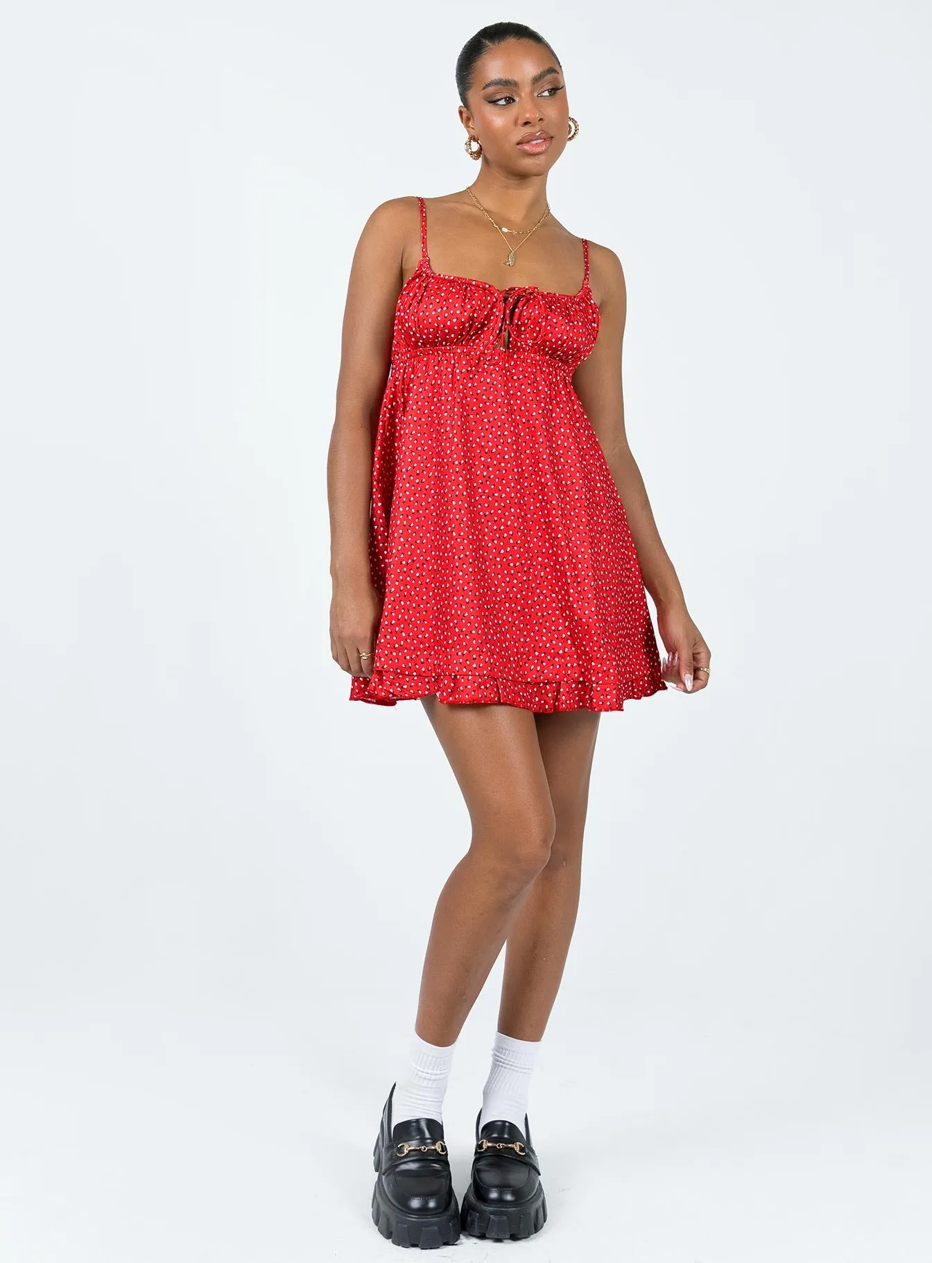 Empress Of Love Mini Dress Red bold appearance Comfy Detail