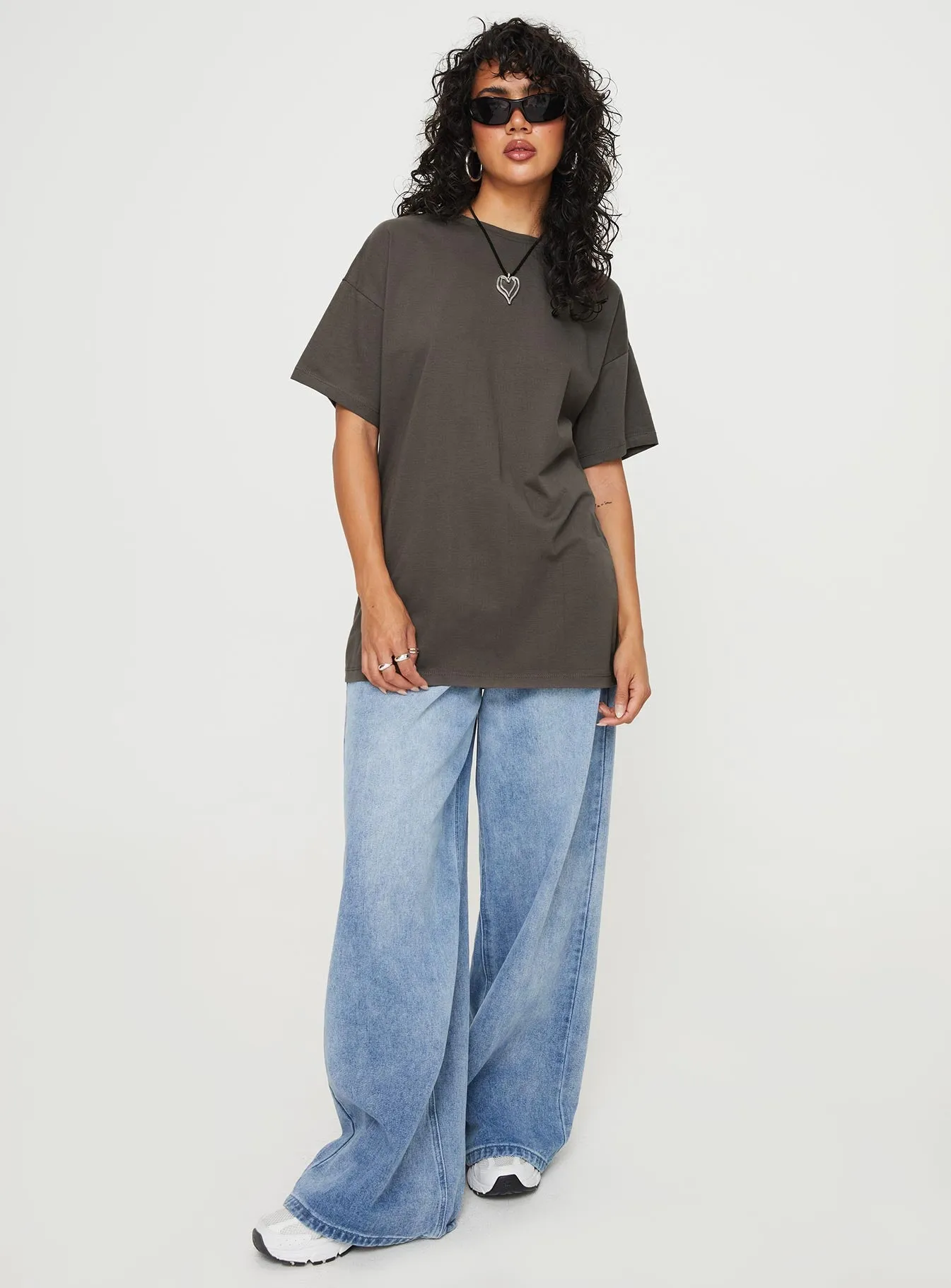 Slim Silhouette Luck 777 Oversized Tee Black