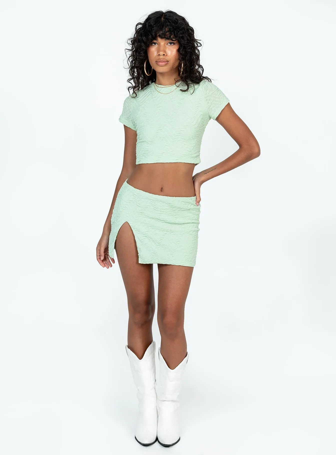 Kian Set Green Stylish Choice Laid Back Look