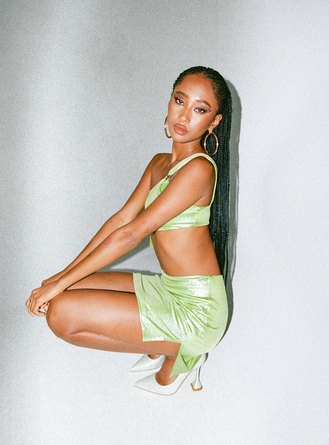 Bloom Set Green Push Button Closure Summer Outfit