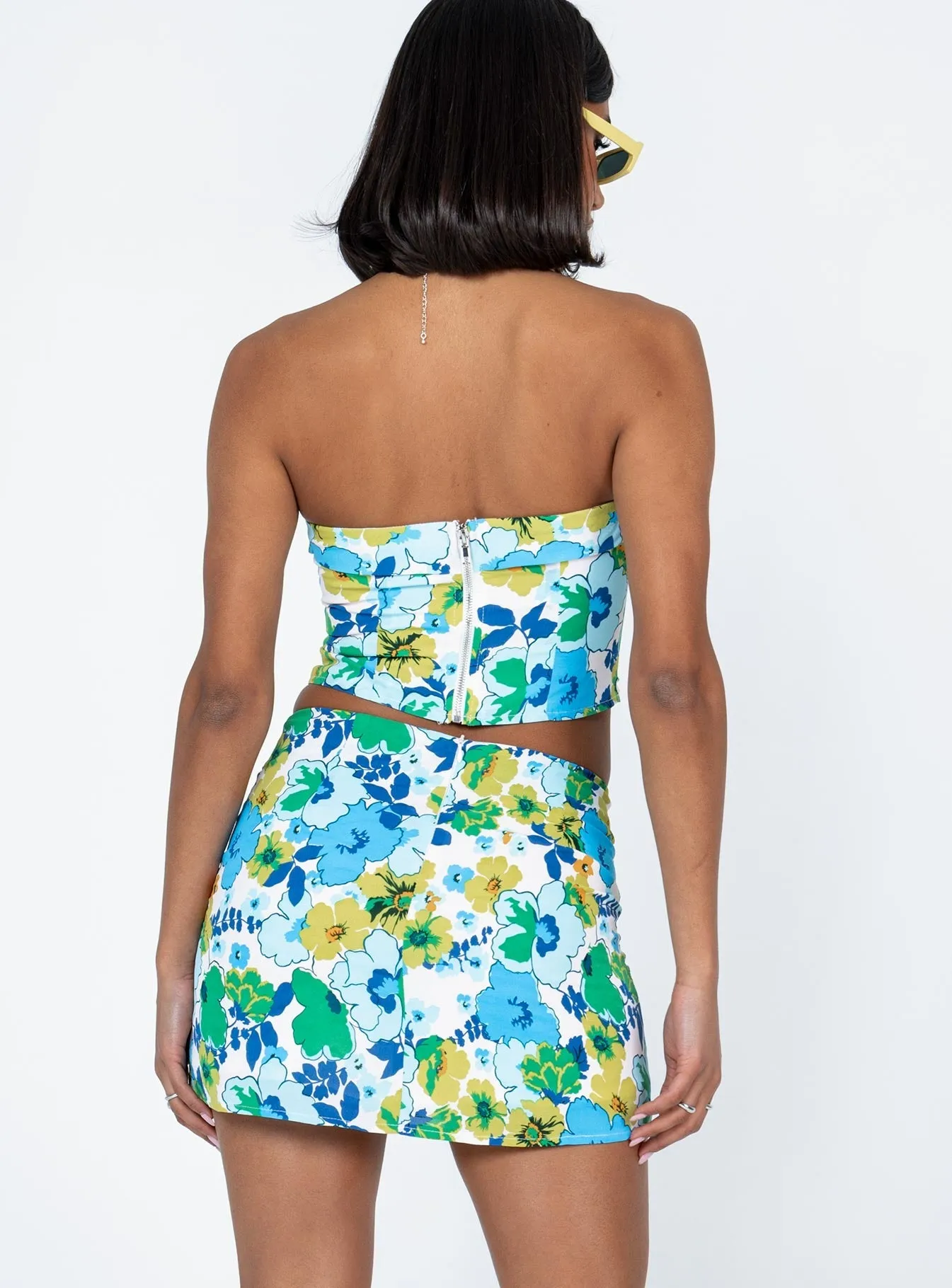 Chadwick Mini Skirt White Fashion Mood