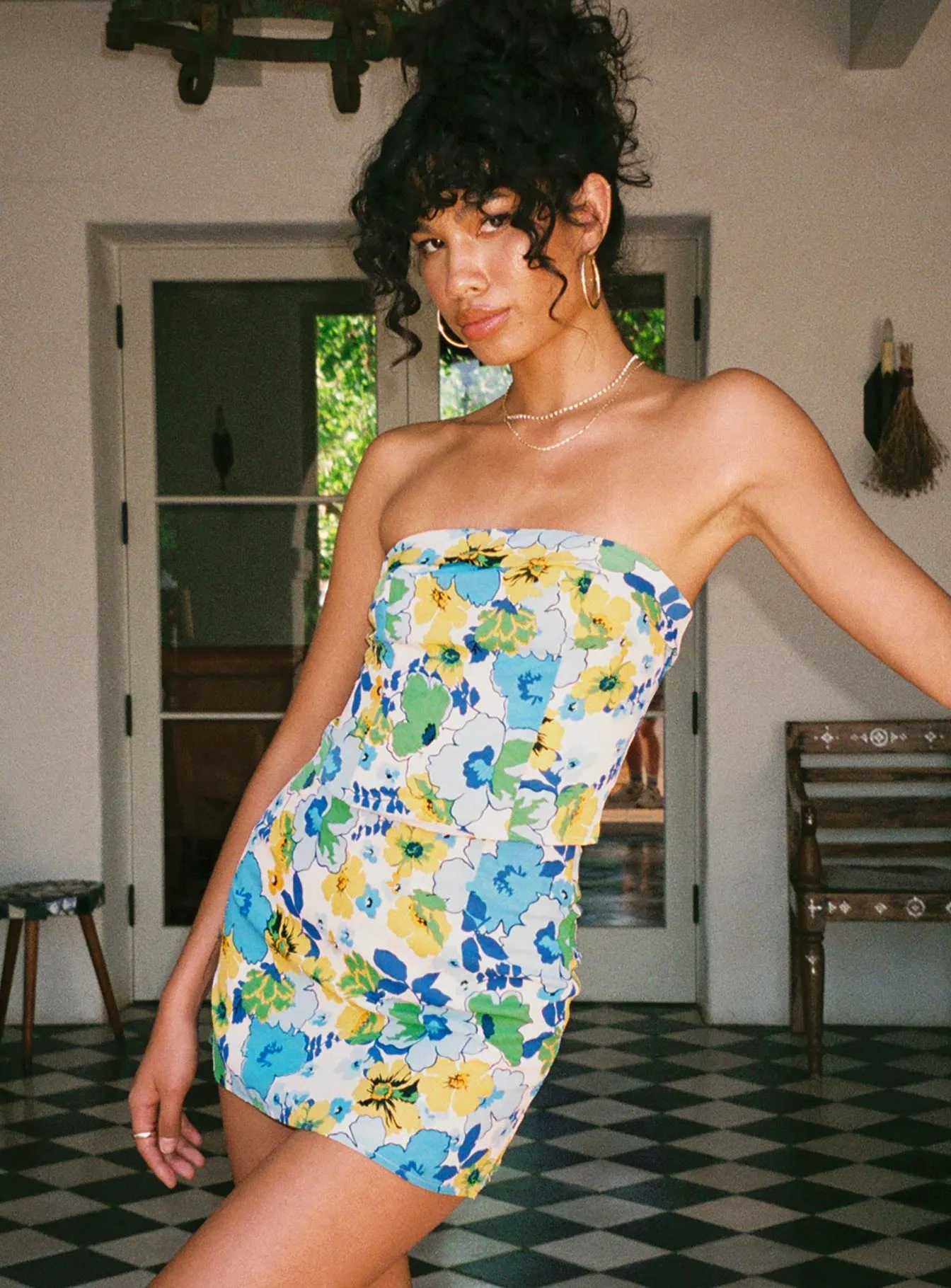 Street Edge Stretchy Chadwick Mini Skirt White