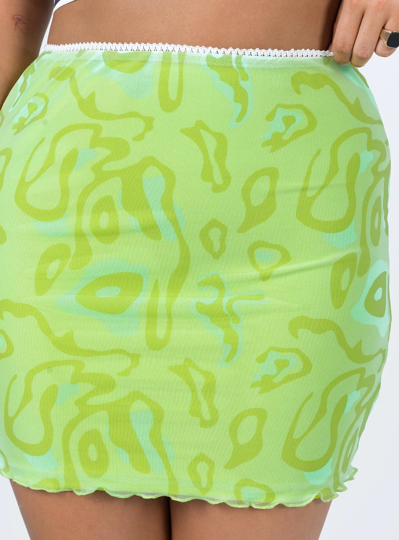 Contemporary Design Jayan Mini Skirt Green