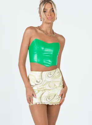 Drawstring closure Ringo Mini Skirt Yellow