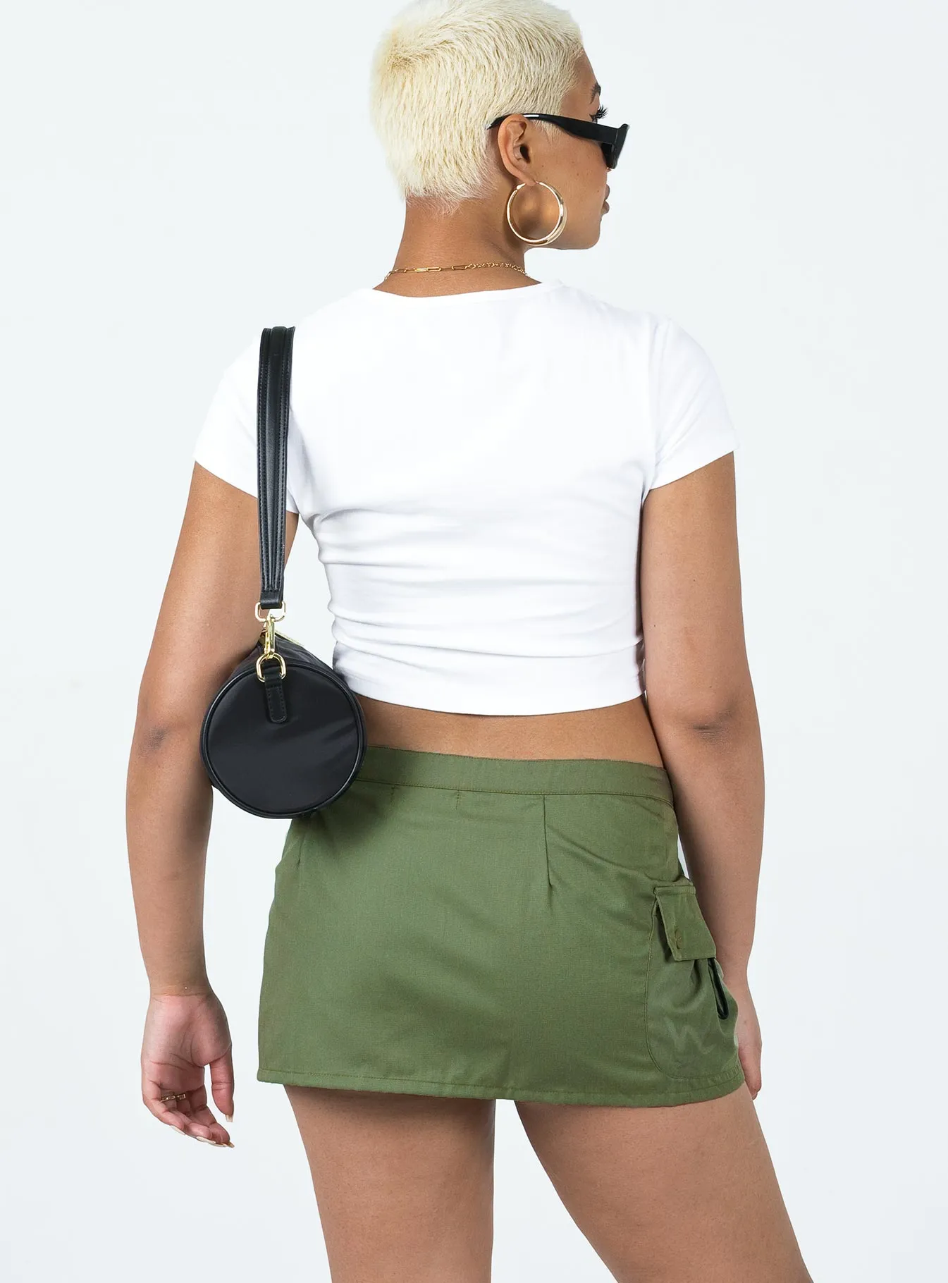 Motel Zephyr Skirt Olive Durable Hem