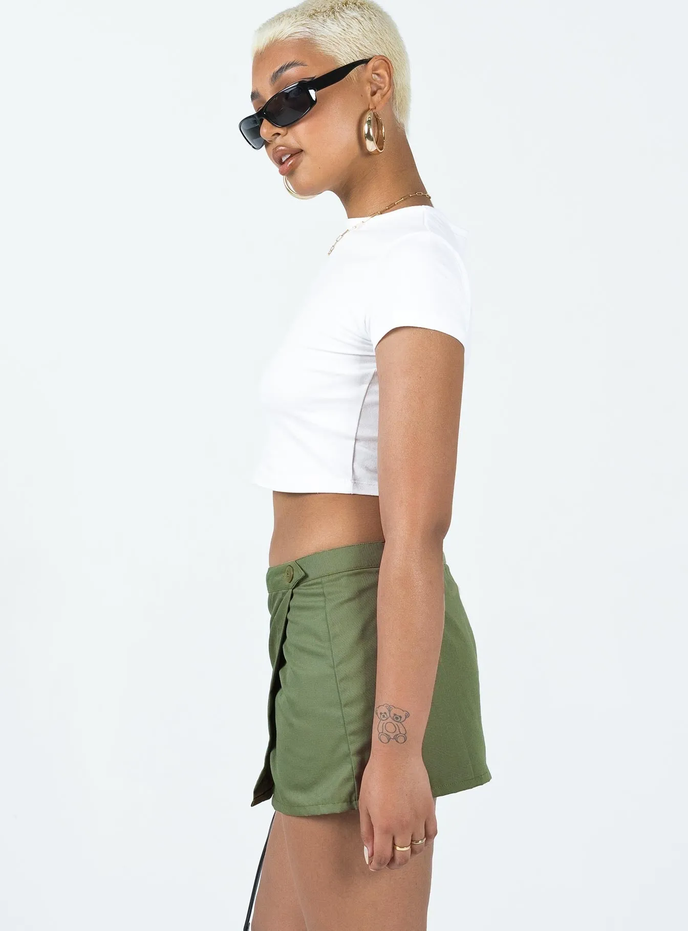 Subtle Look Motel Zephyr Skirt Olive