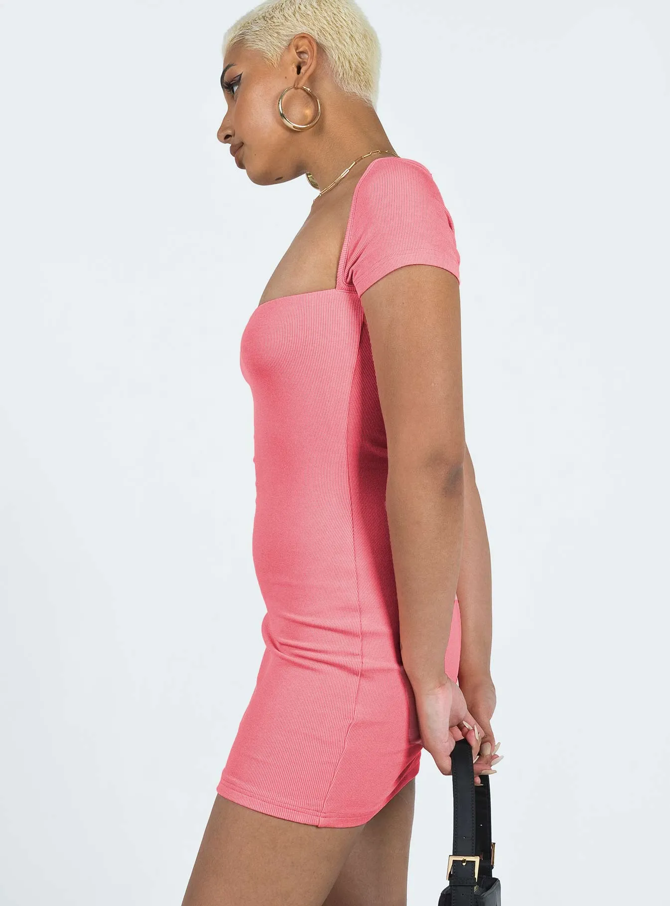 Stylish Design Winter Proof Dianne Mini Dress Pink