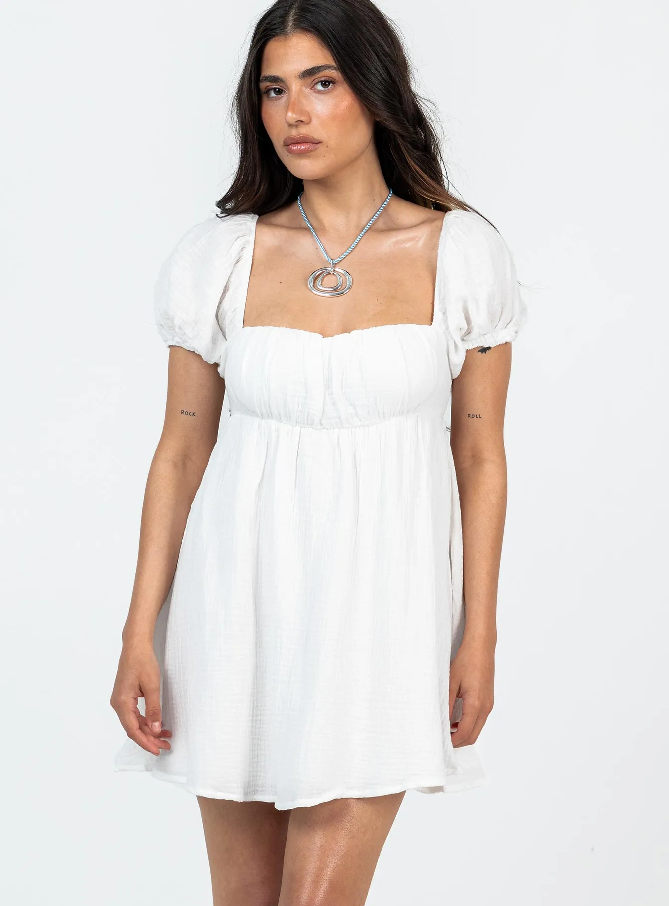 Let's Dance Mini Dress White Petite Street Ready