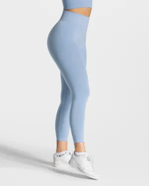 Cozy Stretch Sleek Active Wear Statement Scrunch Leggings "Blau"