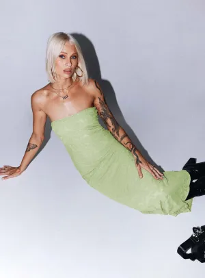 Sakina Maxi Dress Green Comfy Fit