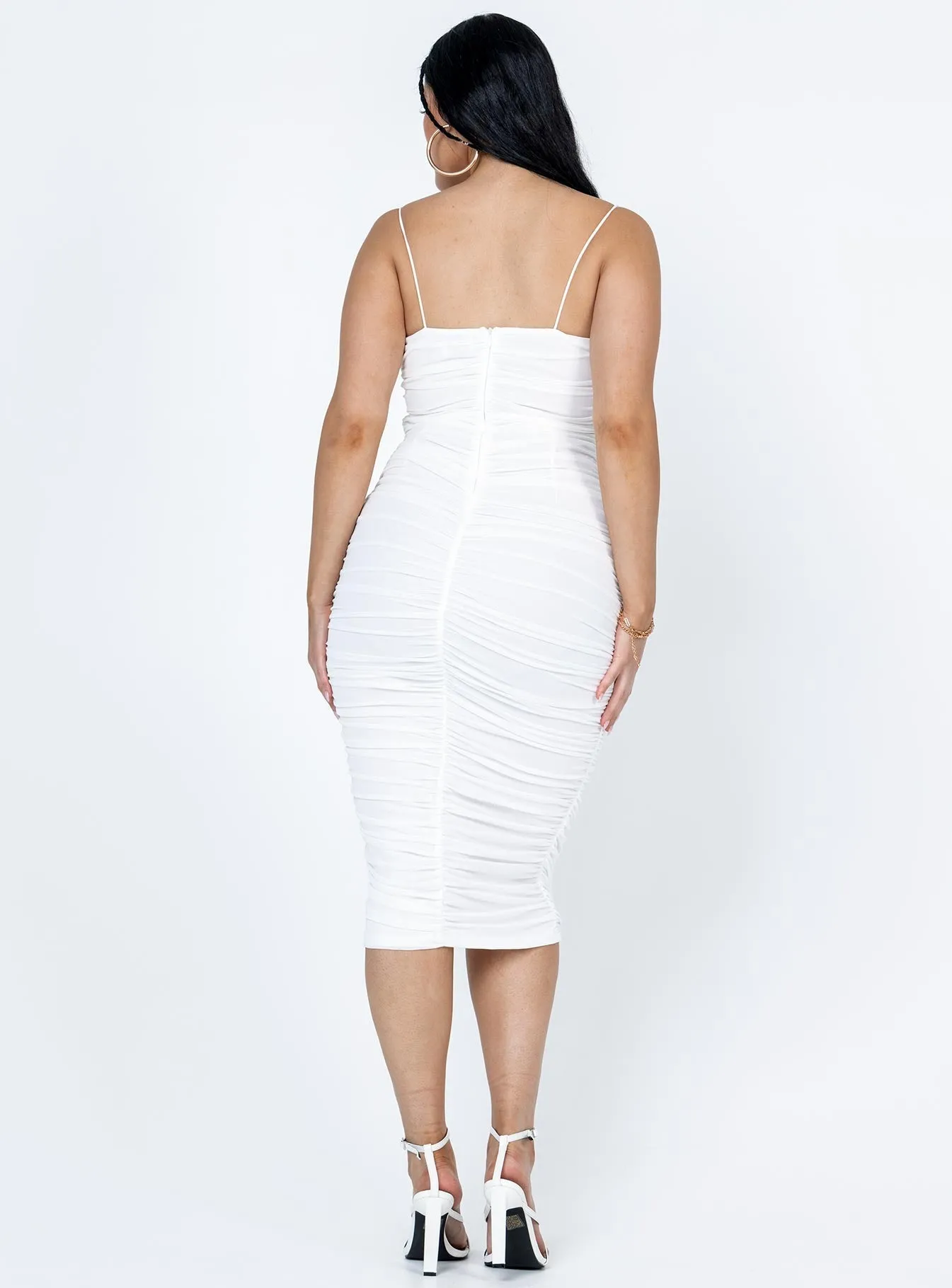 Glamorous look Chester Maxi Dress White