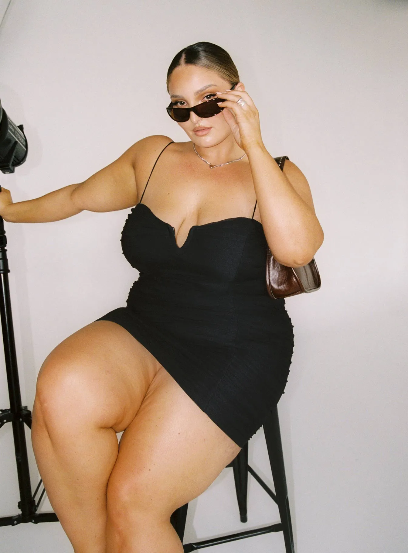 Comfy Wear I Want You Mini Dress Black Curve