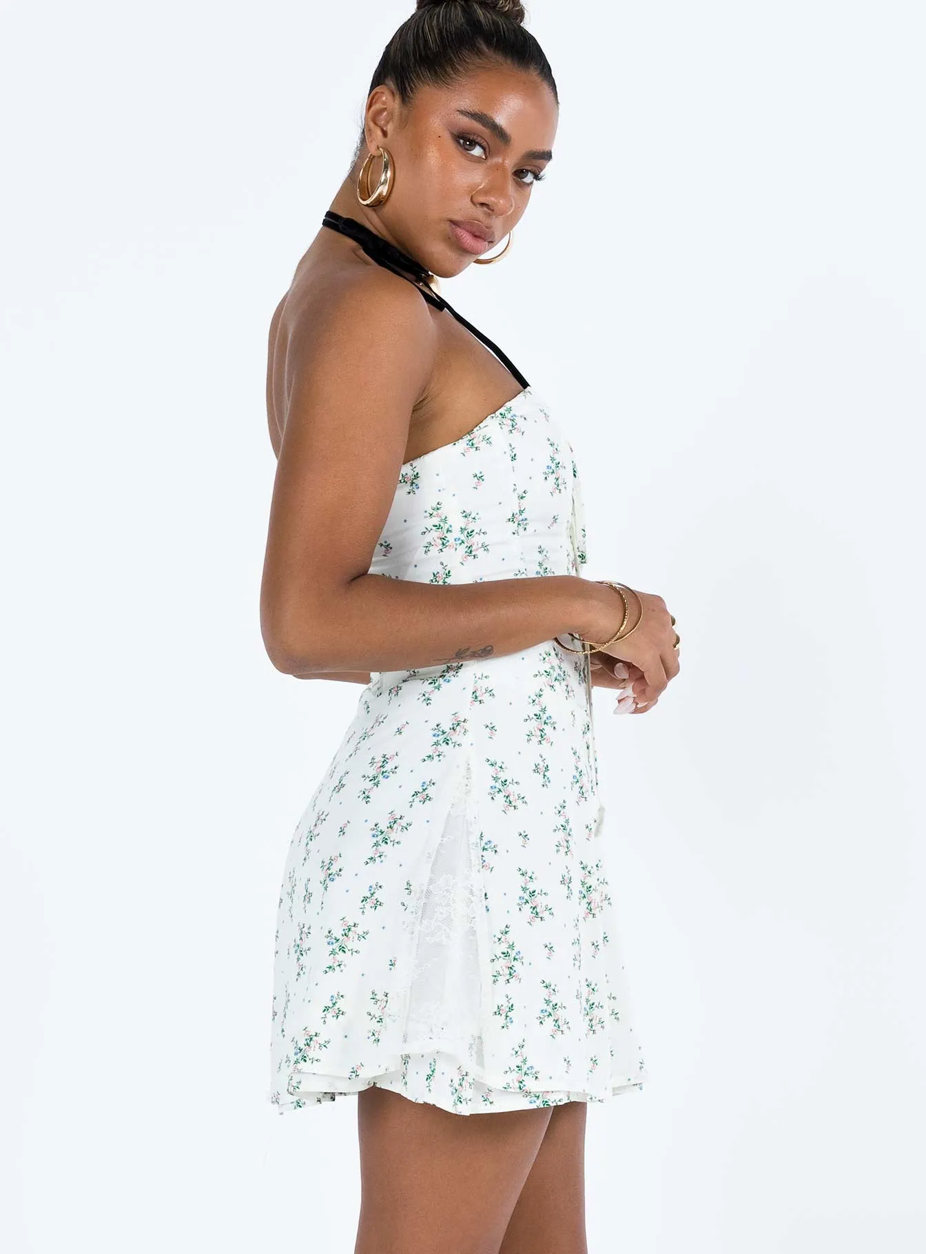 Peroli Corset Mini Dress Floral Modern Fit