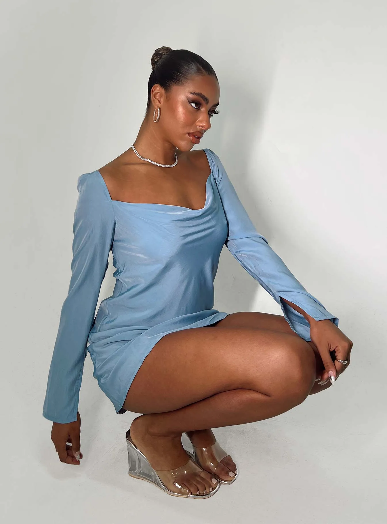 Star Power Mini Dress Blue Bright Accent