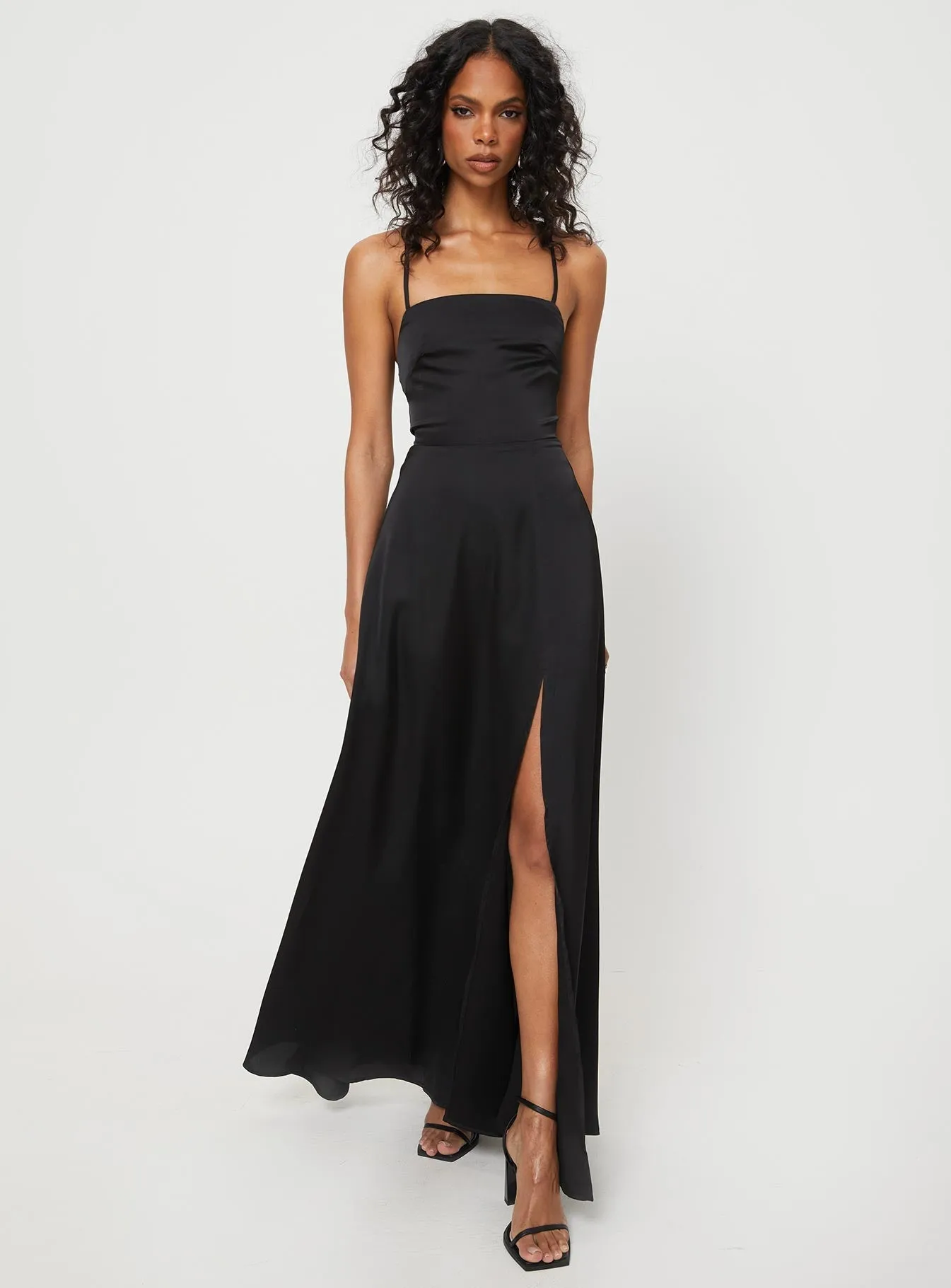 Kerwin Maxi Dress Black Workwear Contemporary Layer
