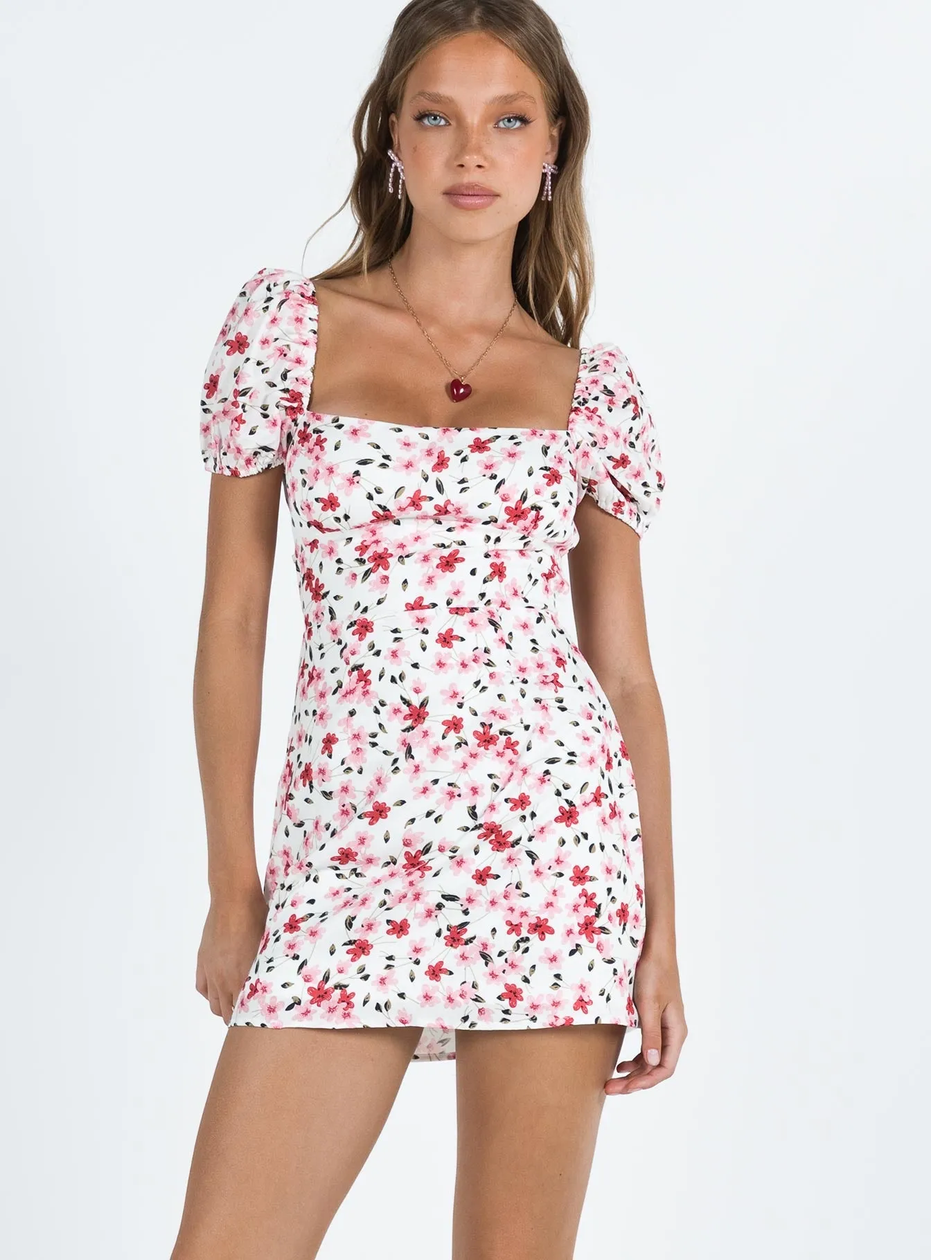 Classic Fit Havena Mini Dress White / Floral