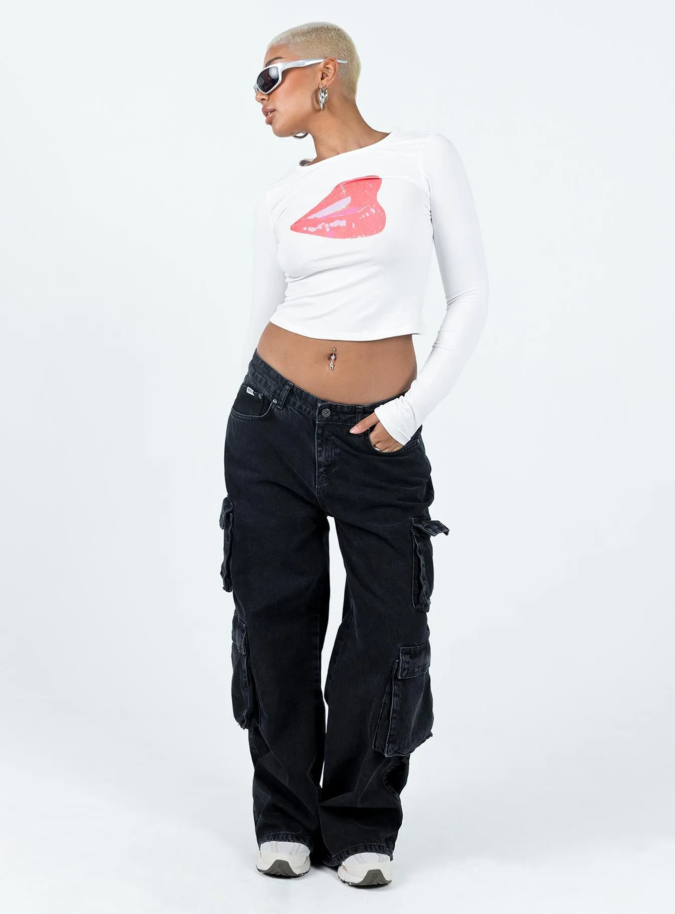 Regular fit normality Pucker Up Top Ivory