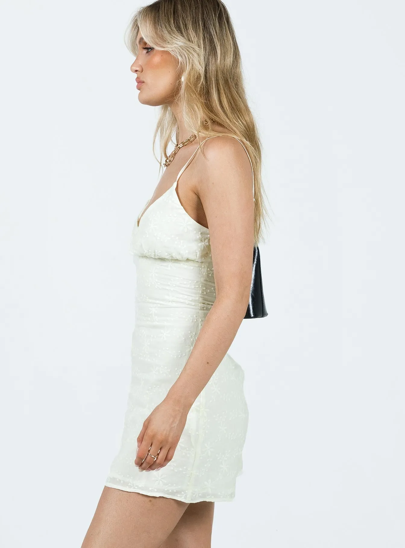 Harriet Mini Dress Cream Happy Glow