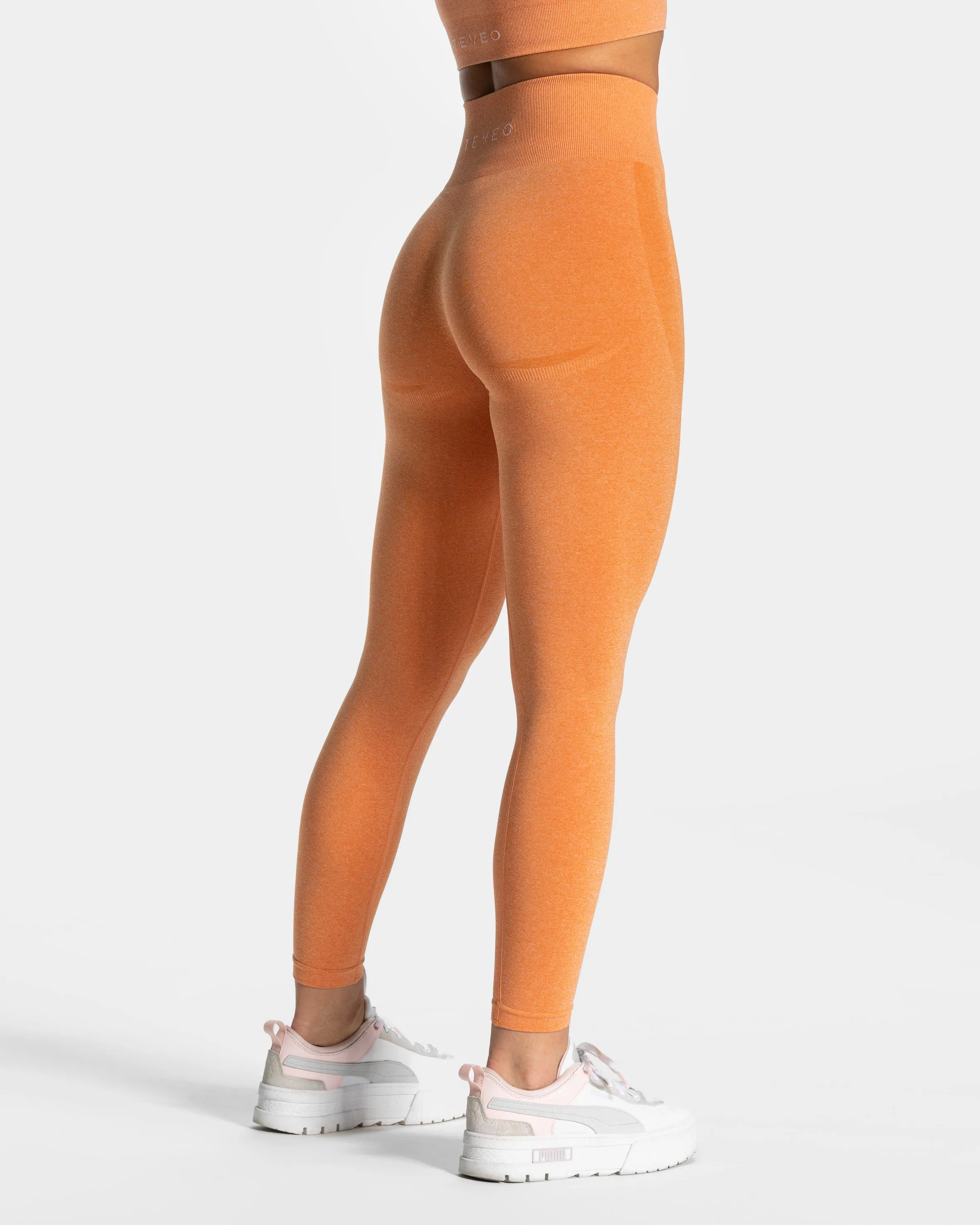 Outdoor Lover Skin Friendly Weekend Trip Minimalist Style Evolution V2 Leggings "Orange"