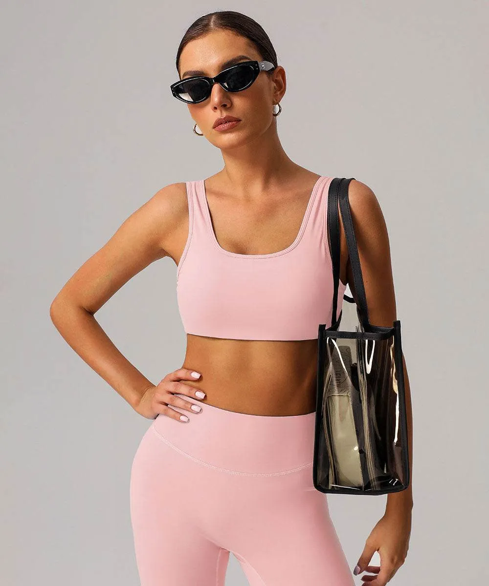 U Back Sports Bra with Built in Chest Pads Fashion Trend