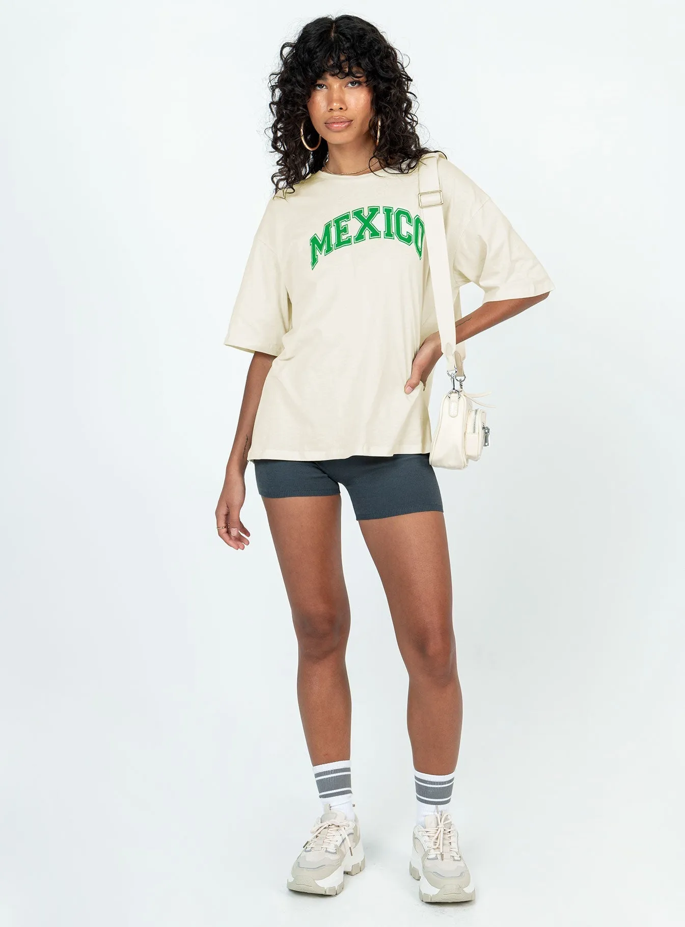Timeless Top Mexico Graphic Tee Off White