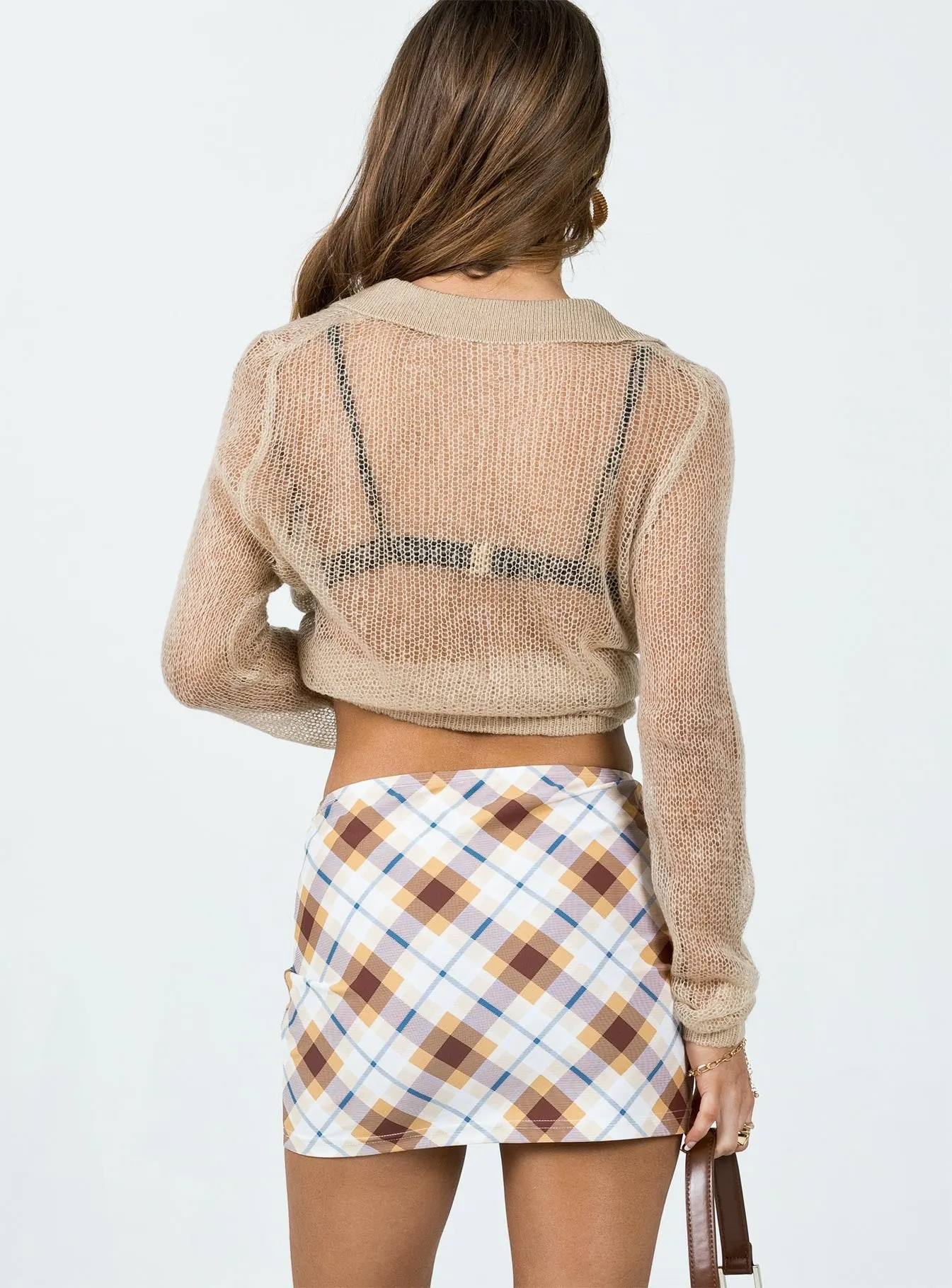 As If Mini Skirt Multi Artisan Print Crafted Detail