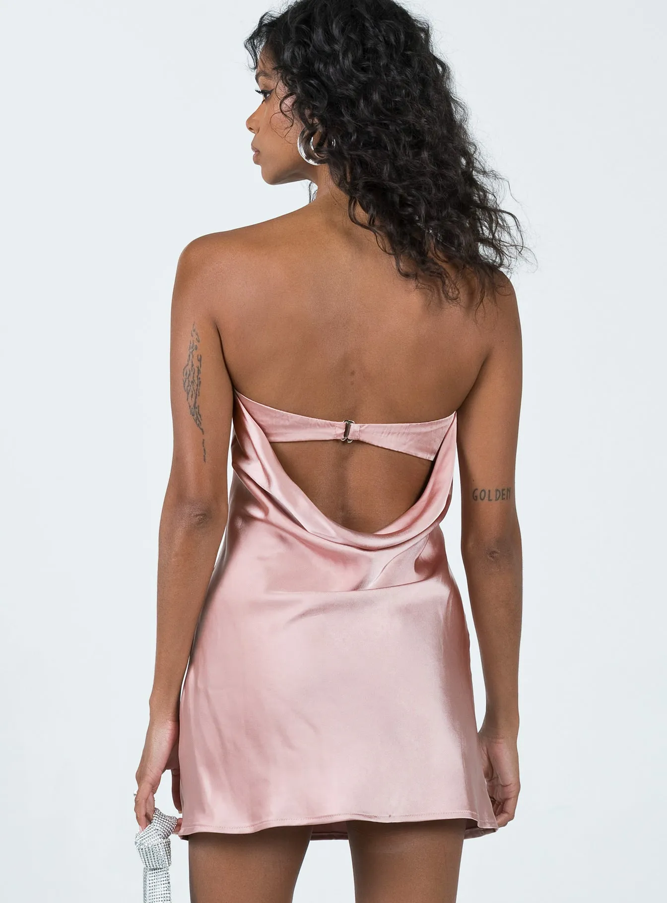 Saydee Strapless Mini Dress Rose TaglessDesign
