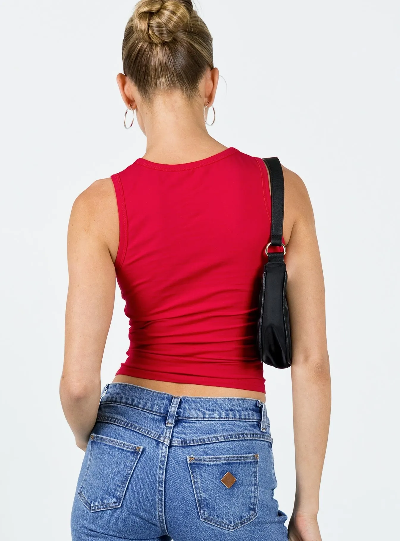 Dagger Tank Red Quick Dry Wear Fit Fun and Relaxed