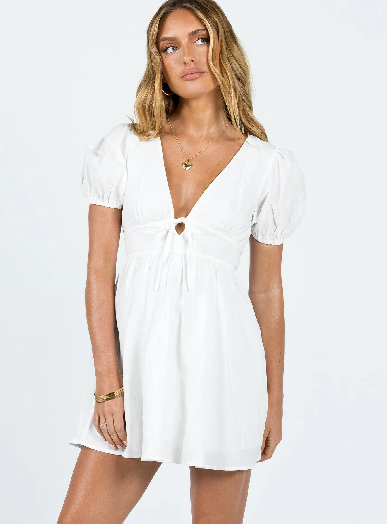 SeamlessConstruction Autumn Look Raleigh Mini Dress White