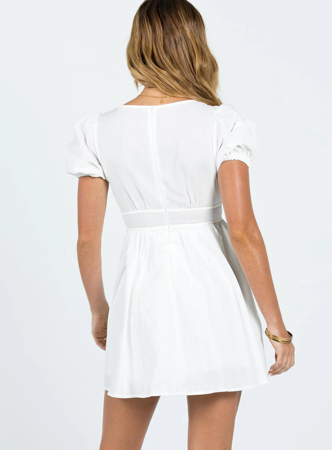 Raleigh Mini Dress White Layerable Piece