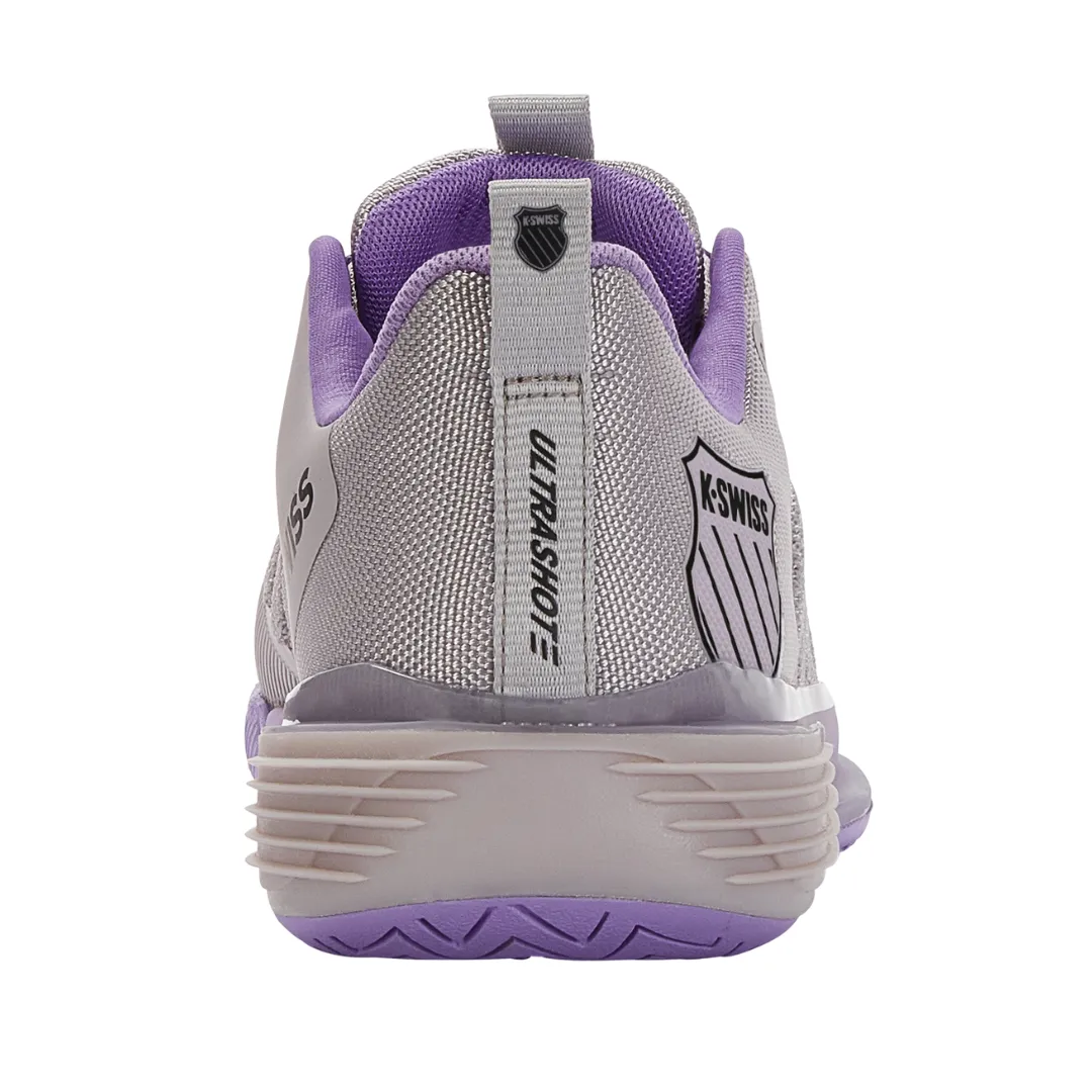 Agility Support Micro Perforation Airflow K Swiss Ultrashot 3 Women Tennis Shoes  - Rain/Purple/Moonless