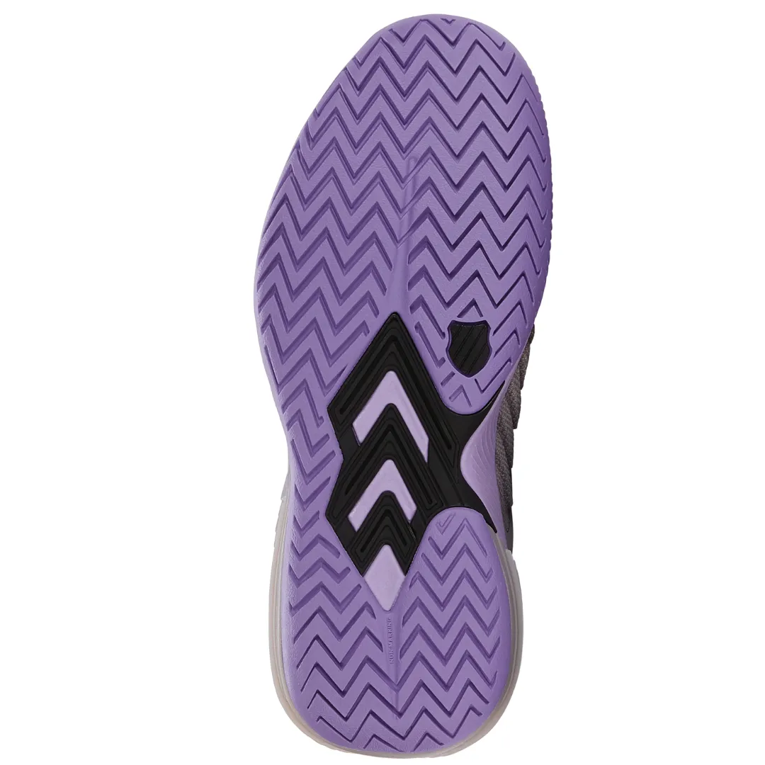 Seamless Upper Construction Heel Lock Technology K Swiss Ultrashot 3 Women Tennis Shoes  - Rain/Purple/Moonless