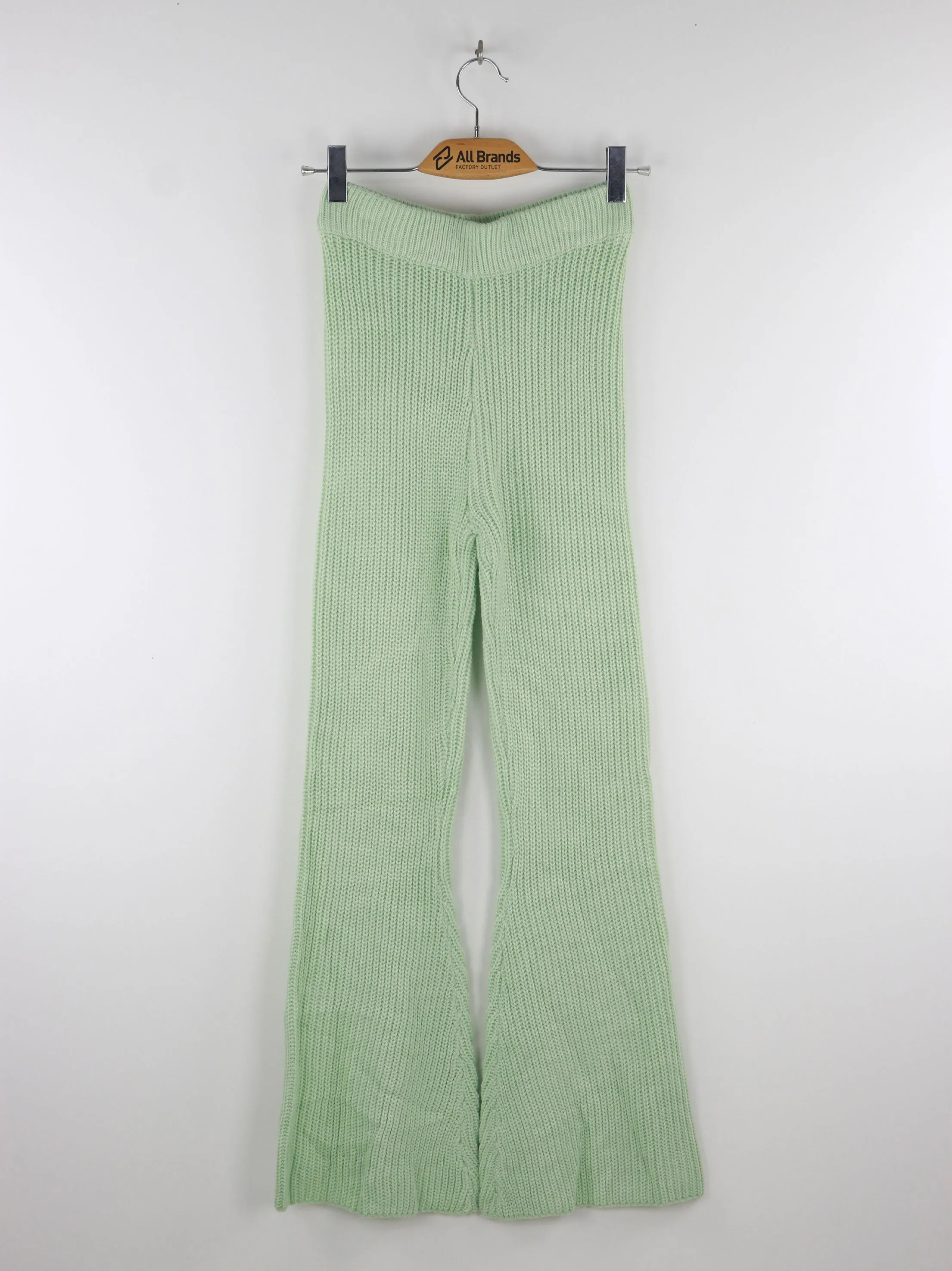 Sophisticated Look Quick Motion Women's Ribbed Pant,Mint