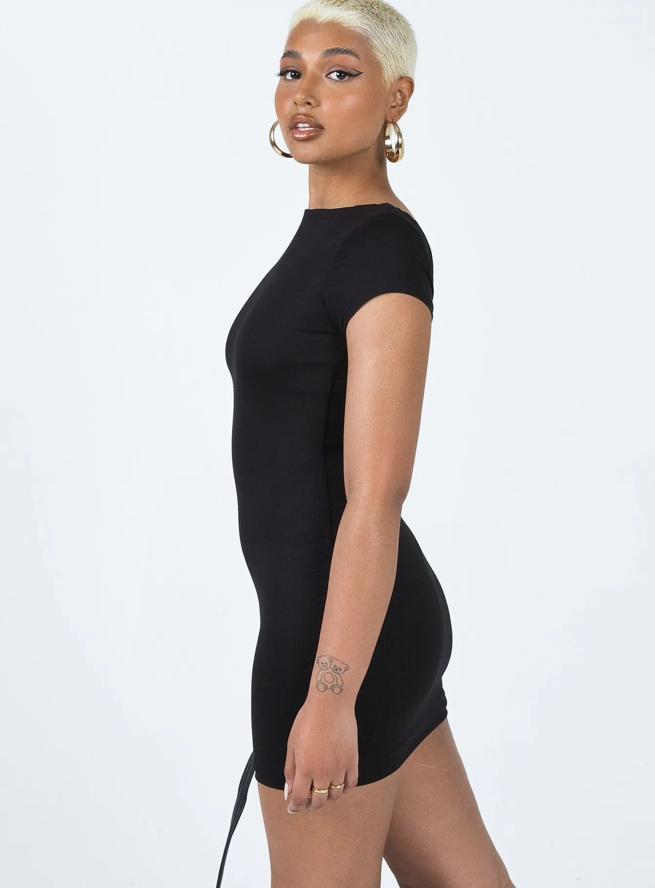 Jonas Mini Dress Black Neutral Layer