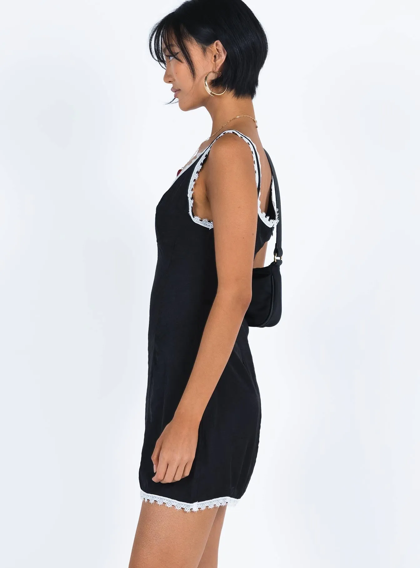 BreathableFabric Fyfe Mini Dress Dusty Black