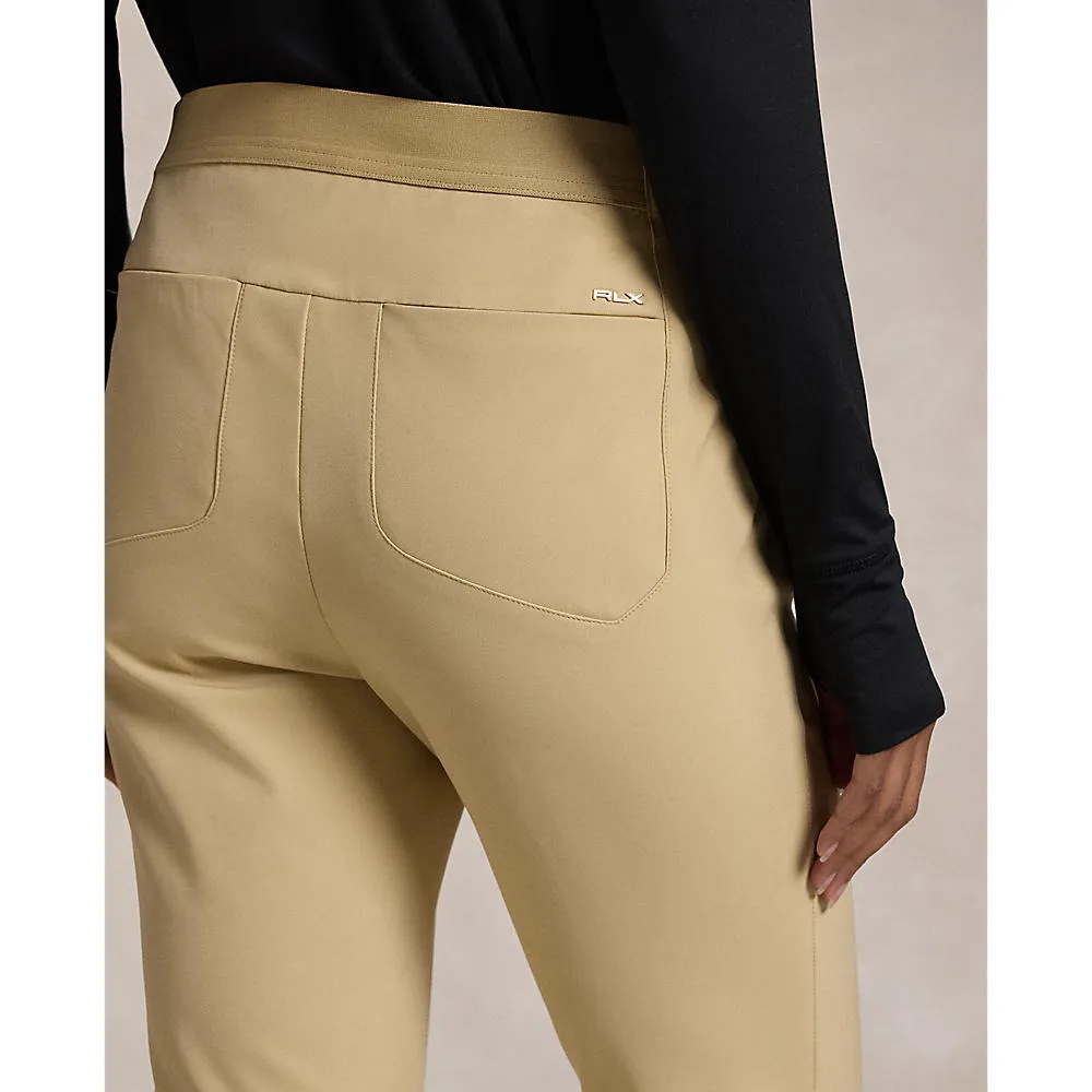 RLX Ralph Lauren Women's Eagle Golf Pants - Polo Tan No Gap Waistband Flattering Fit Wear