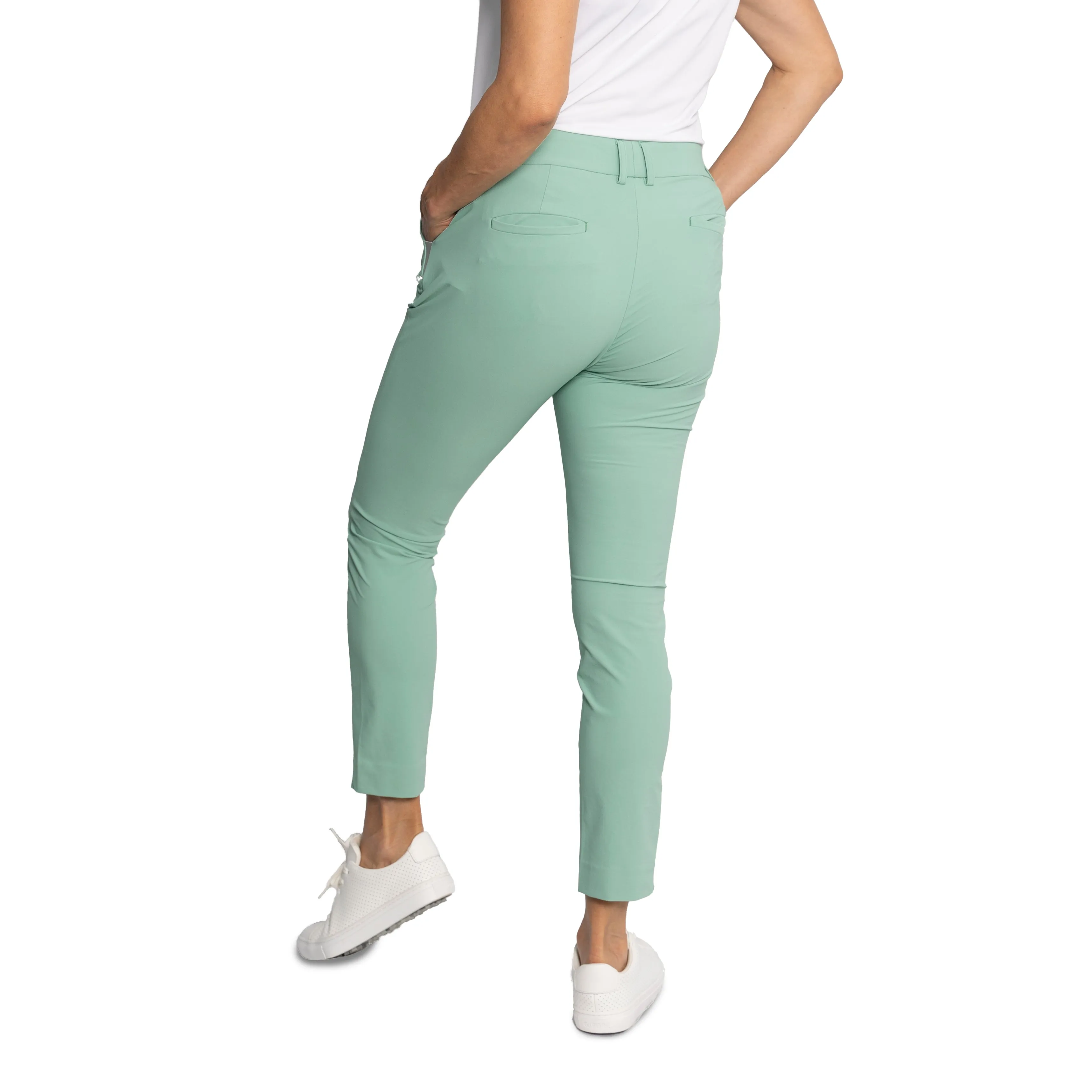 KJUS Women's Ice Light 7/8 Golf Treggings - Mineral Perfectly Fit Anti Pilling Treatment
