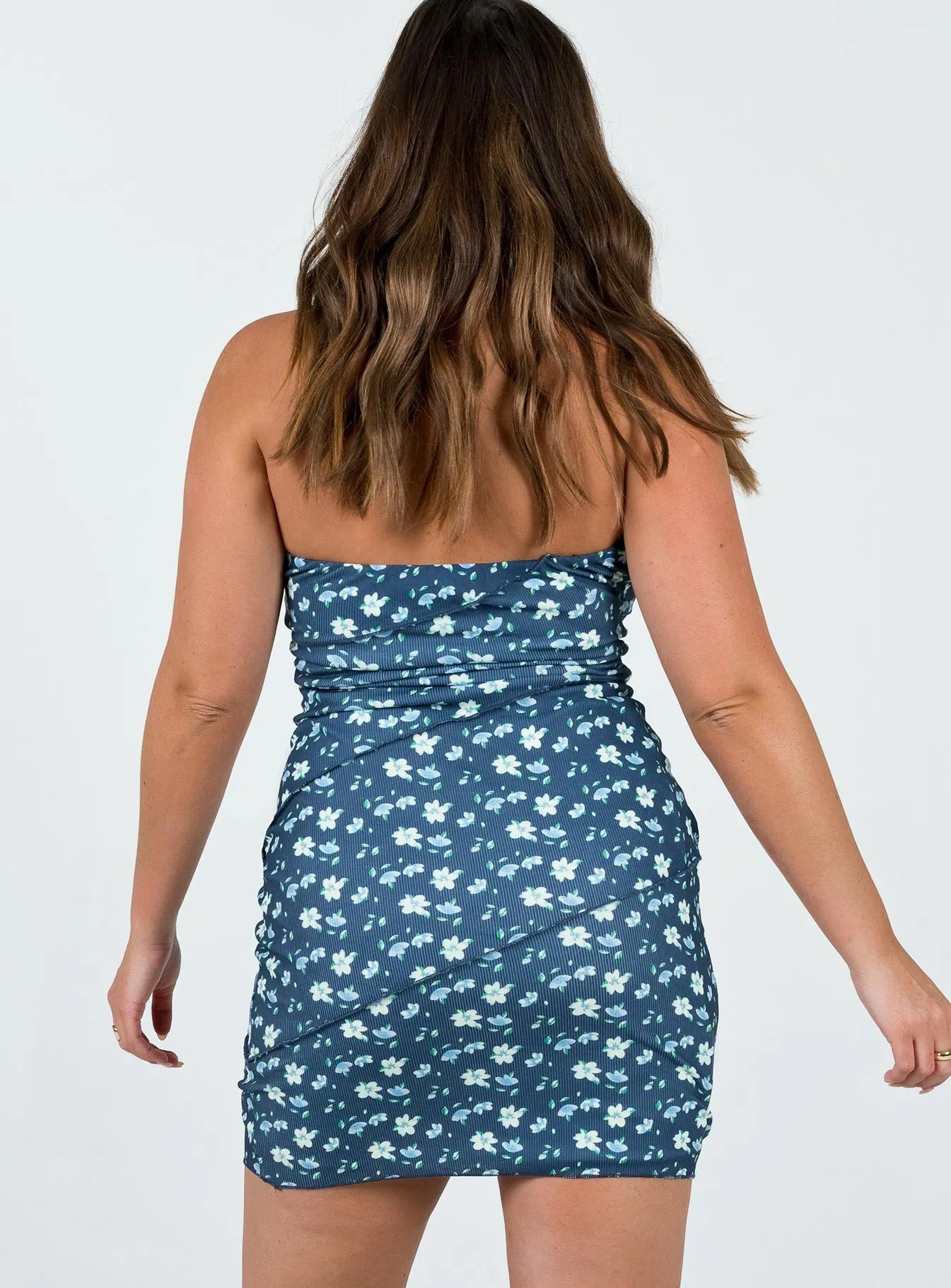 Oscar Mini Dress Navy Floral Simple Spirit Breathable wear