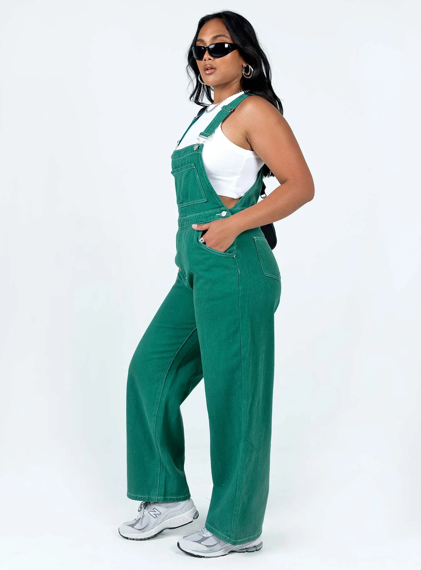 Relaxed Running Menzies Overalls Green