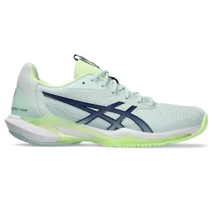 Asics Solution Speed  FF 3 Women Tennis Shoes - Pale Mint/Blue Expanse Reinforced toe Midfoot Shank