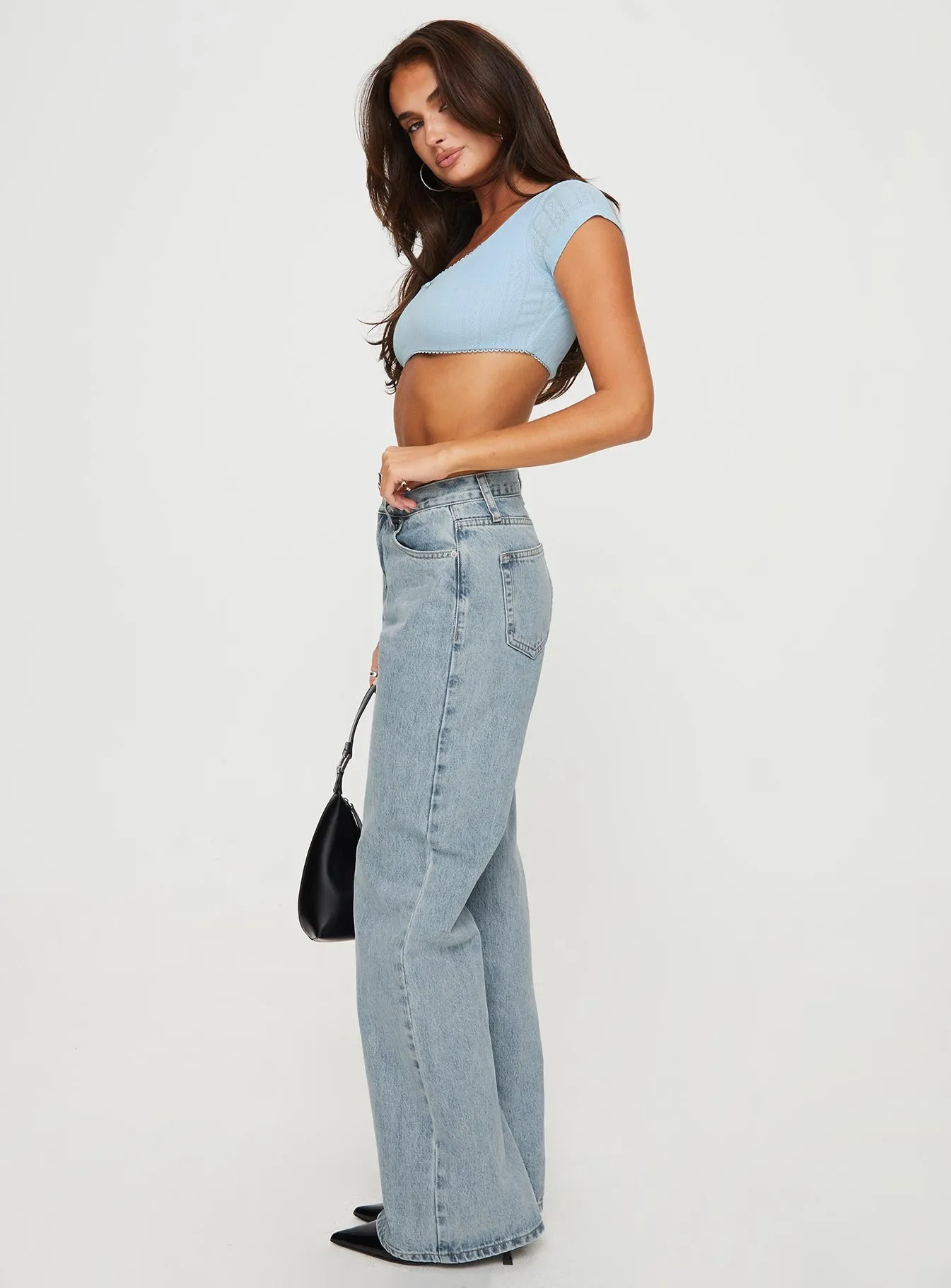 Calm Core Maple Flare Jean Light Wash Denim