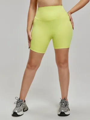 High Waisted Biker Shorts with Pockets VersatileCuff