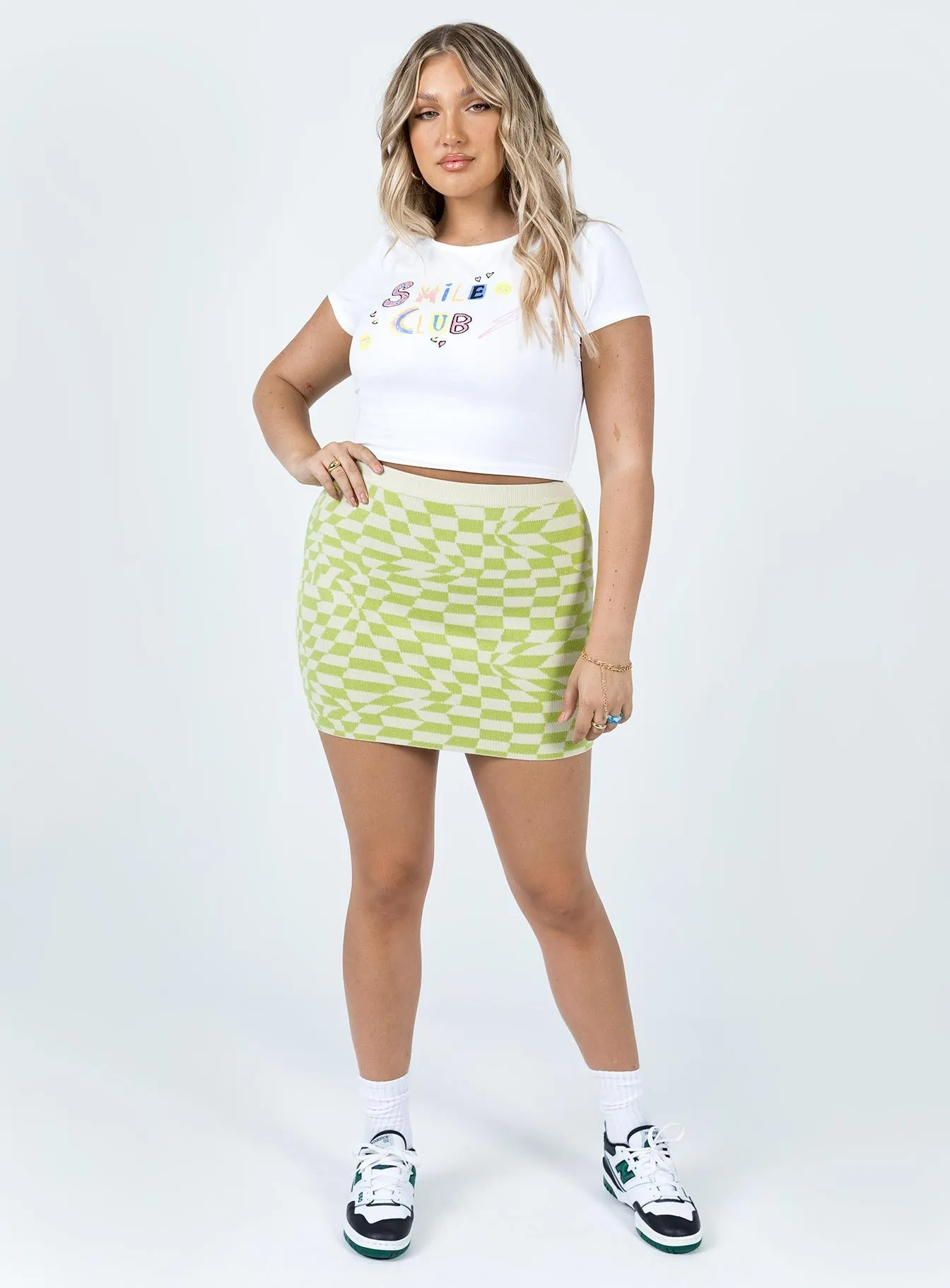 Fashion Details Comfy Look Renata Mini Skirt Green